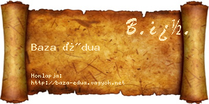 Baza Édua névjegykártya